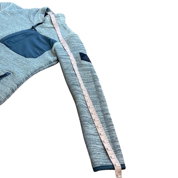 Ascend Fleee Lined Full Zip Gray White Women’s Size Small Fitted Jacket outdoors - Picture 2 of 13